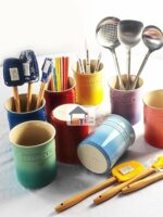 르크루제 프렌치 쿨컬러 젓가락 튜브 대용량 주방 주걱 보관 튜브 가정용 다기능 도구통