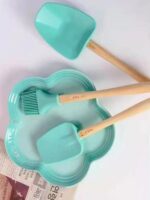 프랑스 르크루제 쿨 컬러 삽 식품 등급 실리콘 삽 고온 내성 냄비 삽 주방 조리 삽 오일 브러시 - 이미지 3