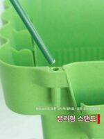 꽃상자 긴 직사각형 자체흡수 발코니 가정용 바퀴 달린 트레이 플라스틱 초대형 통기성 수지 야채 화분 - 이미지 2