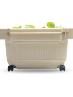 꽃상자 긴 직사각형 자체흡수 발코니 가정용 바퀴 달린 트레이 플라스틱 초대형 통기성 수지 야채 화분 - 이미지 5