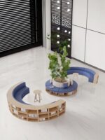 크리에이티브 유치원 소파 벤치 도서관 책장 S자형 크리에이티브 다기능 학교 훈련 센터 디스플레이 스탠드 - 이미지 4