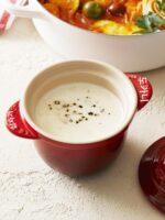 프랑스 LE CREUSET 쿨 컬러 스튜 냄비 가정용 언더글레이즈 컬러 물 스튜 ​​뚜껑 디저트 더블 귀 스튜 냄비 라드 탱크 - 이미지 3