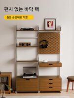 vitsoe606 트랙 책장 앤틱 벽걸이 선반 바닥 디스플레이 랙 홈 조절식 한 단어 파티션