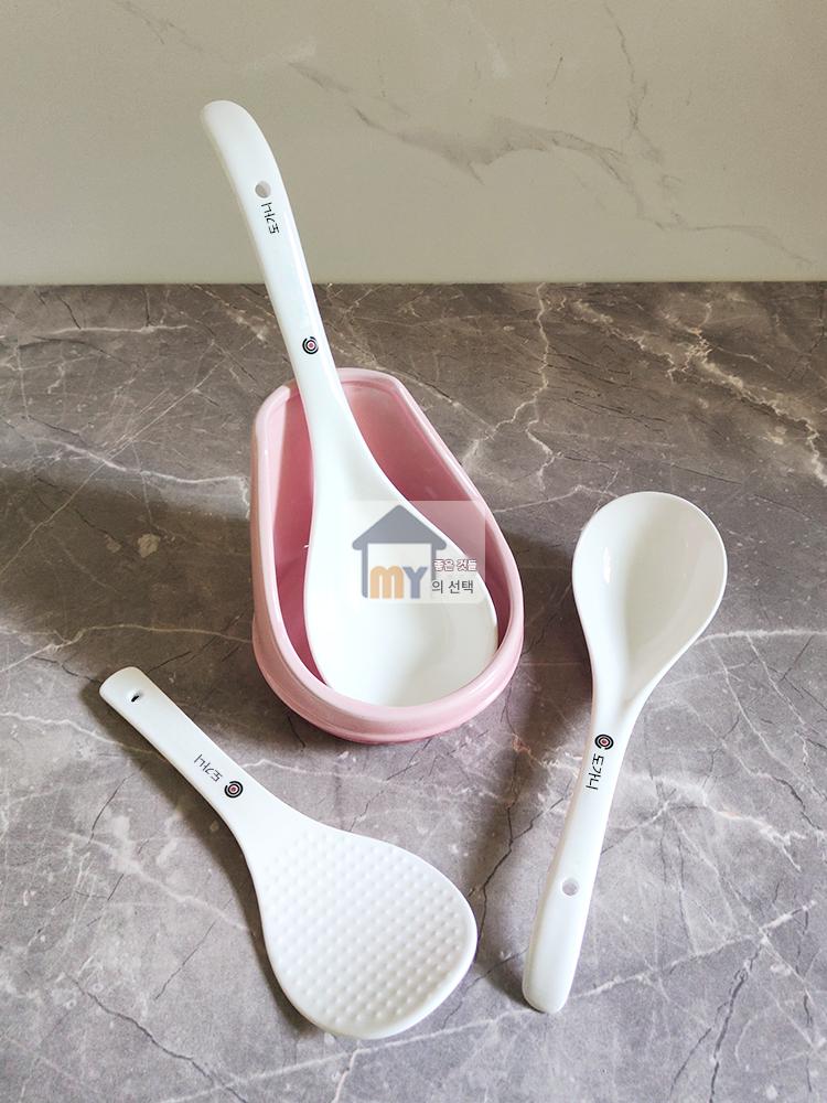 main_827886675220_0-1 프랑스 르크루제 쿨 컬러 대형 수프 스푼 세라믹 롱 핸들 수프 스푼 노스틱 라이스 삽 스푼 - 이미지 1