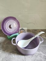 프랑스 르크루제 쿨 컬러 대형 수프 스푼 세라믹 롱 핸들 수프 스푼 노스틱 라이스 삽 스푼 - 이미지 4