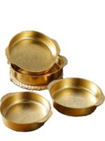 한국식 건식냄비 두꺼운 스테인리스 금 더블 귀 싱글 소형 냄비 1인용 1냄비 인덕션 쿠커 가스 스토브 전용 - 이미지 5