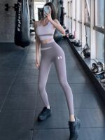 여성용 언더아머 스포츠 슈트, 필라테스 러닝 트레이닝, 힙리프팅, 타이트핏, 슬리밍 피트니스 의류, 하이엔드 요가 의류 - 이미지 5