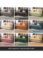 고양이 긁는 천 크림 스타일 소파 침대 이중 용도 접이식 다기능 소형 아파트 거실 더블 싱글 네트 셀러브리티 스타일 - 이미지 5