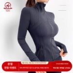 KAYANTY 가을과 겨울 옷깃 지퍼 아우터웨어 요가복 여성 러닝 트레이닝 스포츠 재킷 긴팔 피트니스복