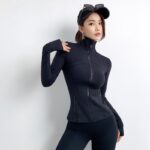 KAYANTY 가을과 겨울 옷깃 지퍼 아우터웨어 요가복 여성 러닝 트레이닝 스포츠 재킷 긴팔 피트니스복 - 이미지 3