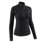 KAYANTY 가을과 겨울 옷깃 지퍼 아우터웨어 요가복 여성 러닝 트레이닝 스포츠 재킷 긴팔 피트니스복 - 이미지 5