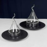 내열 유리 스모크 후드 예술적 컨셉 요리 분자 요리 고급 네트 유명인 간식 디스플레이 후드 스모크 후드 연회 요리