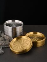 한국식 304 스테인리스 핫팟 조리용 접시 바베큐 원형 접시 상업용 뷔페 접시와 겹칠 수 있음 - 이미지 5