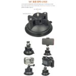 강력한 진공 흡입 컵베이스 몬스터 매직 암 카메라 모바일 사진 자동차 촬영 1/4 확장 브라켓 - 이미지 2