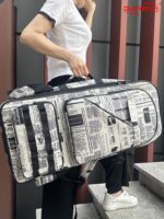 돌 두껍게 접을 수 있는 트롤리 풀리 백 2025년 신형 전기 블로우파이프 백 아자화 메이 루오란 유니버설 백팩 - 이미지 2