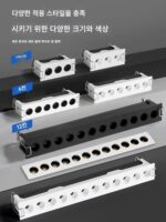 미니 롱 그릴 램프 내장 3개 헤드 선형 거실 복도 LED 심플 천장 스포트라이트 매우 좁음 - 이미지 4