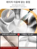 두꺼워진 스테인리스 핫팟 냄비 대용량 유도 조리기 상업용 모자 이중 오리 냄비 충칭 핫팟 레스토랑 특제 냄비 - 이미지 4