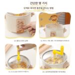 팝콘 머신 반자동 수동 크랭크 소형 미니 홈 어린이 선물 기름만 있으면 되고, 설탕과 양념을 더하면 스톨을 세울 수 있습니다. - 이미지 3