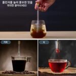 스테인리스 스틸 커피 프레스 필터 FinalPress 필터 티 메이커 텔레스코픽 휴대용 커피 양조기 - 이미지 2