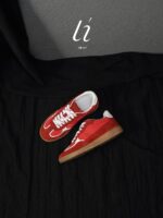 [마오마오자] 새해 한정판丨빨간색 데쉰 여성용 신장 증가 신발 2025년 봄 두꺼운 밑창 정품 가죽 캐주얼 신발 - 이미지 3