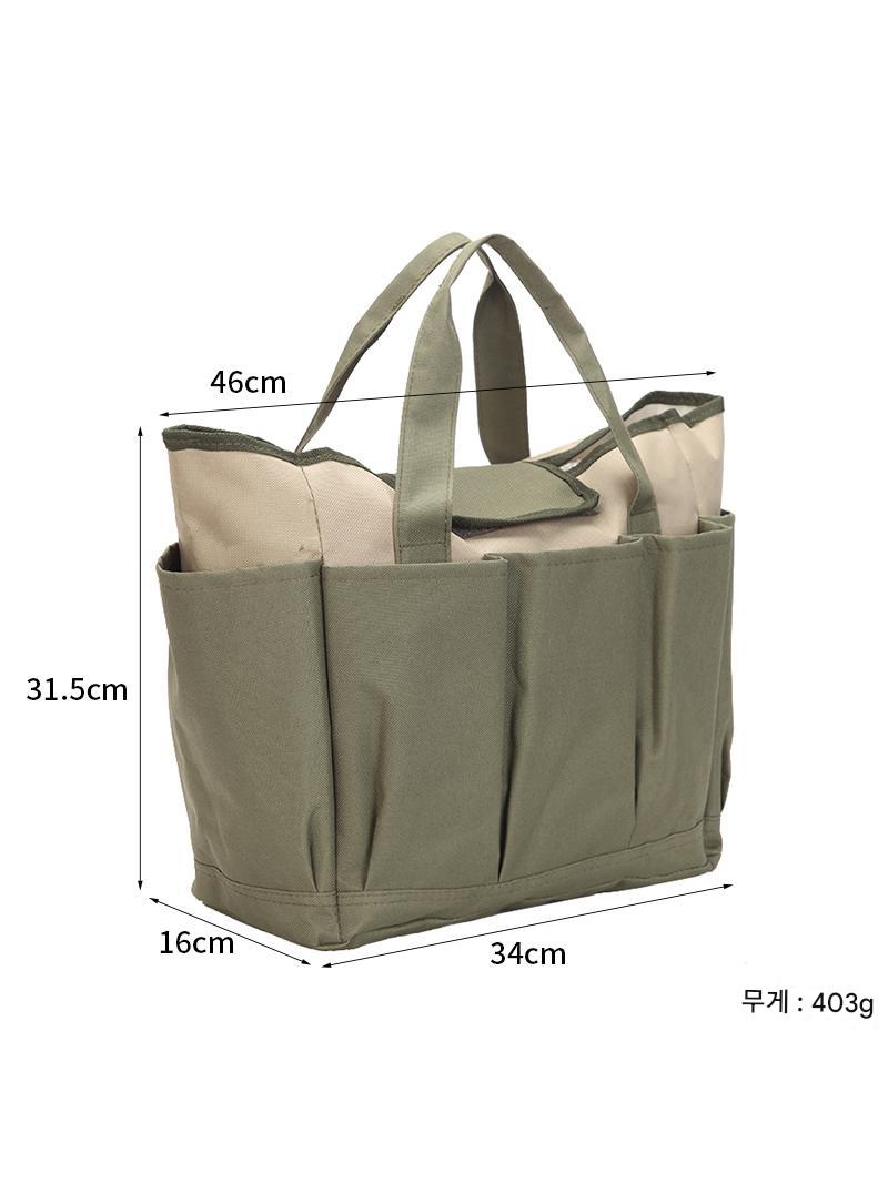 main_829879319069_0-2 Amazon 실용적인 가방 도구 가방 토트백 튼튼한 옥스포드 천 방수 다중 포켓 대용량 안감 포함 - 이미지 1