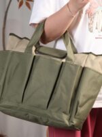 Amazon 실용적인 가방 도구 가방 토트백 튼튼한 옥스포드 천 방수 다중 포켓 대용량 안감 포함 - 이미지 3