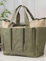 Amazon 실용적인 가방 도구 가방 토트백 튼튼한 옥스포드 천 방수 다중 포켓 대용량 안감 포함 - 이미지 4