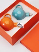 프렌치 쿨 컬러 LE CREUSET 가정용 오일 및 식초 냄비 주방 간장 냄비 오일 및 식초 병 세라믹 조미료 냄비 세트 - 이미지 2