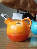 프렌치 쿨 컬러 LE CREUSET 가정용 오일 및 식초 냄비 주방 간장 냄비 오일 및 식초 병 세라믹 조미료 냄비 세트 - 이미지 3