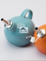 프렌치 쿨 컬러 LE CREUSET 가정용 오일 및 식초 냄비 주방 간장 냄비 오일 및 식초 병 세라믹 조미료 냄비 세트 - 이미지 4