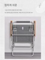 walkhike 야외 휴대용 접이식 의자 캠핑 싱글 레저 알루미늄 합금 레트로 등받이 팔걸이 영국군 의자 - 이미지 2