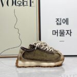 두꺼운 밑창 레트로 바오터우 포레스트 검프 슈즈 여성용 가을 2024 신상 한국 레이스업 핸드메이드 정품 가죽 스포츠 아빠 슈즈 여성용 - 이미지 2