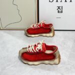 두꺼운 밑창 레트로 바오터우 포레스트 검프 슈즈 여성용 가을 2024 신상 한국 레이스업 핸드메이드 정품 가죽 스포츠 아빠 슈즈 여성용 - 이미지 4