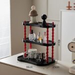 DOPOZONE 앤틱 스타일 컵 랙 심플한 컵 수집 랙 주방 테이블 머그잔 고가 물컵 보관 랙 - 이미지 4