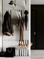 맞춤형 순수 솔리드 우드 피아노 키 행거 현관 벽걸이 침실 행거 랙 현관문 크리에이티브 코트 랙 - 이미지 3