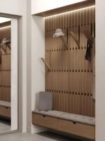 맞춤형 순수 솔리드 우드 피아노 키 행거 현관 벽걸이 침실 행거 랙 현관문 크리에이티브 코트 랙 - 이미지 5