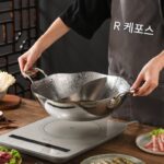 304 스테인리스 스틸 해머 패턴 연꽃잎 만다린 오리 핫팟 냄비 상업용 특대형 유도 조리기 가스 스토브 범용 단일 풍미 핫팟