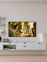 Zhiwu Space Vitsoe 벽면 디스플레이 랙 크리에이티브 벽면 랙 거실 다층 무료 조합 TV 스탠드 - 이미지 3