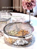 Miazya 독일산 가벼운 고급 밀폐형 디스플레이 플레이트 새해 말린 과일 플레이트 보관 상자 홈 거실 커피 테이블 고급 과일 플레이트 - 이미지 4