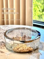 Miazya 독일산 가벼운 고급 밀폐형 디스플레이 플레이트 새해 말린 과일 플레이트 보관 상자 홈 거실 커피 테이블 고급 과일 플레이트 - 이미지 5