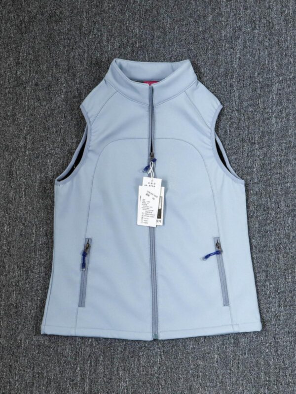 외국 무역 꼬리 상품 여성 가을과 겨울 스타일 스탠드업 칼라 플러스 벨벳 조끼 야외 달리기 방풍 스포츠 조끼 소프트 쉘 재킷