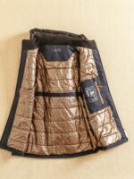 외국 무역 꼬리 상품 가을과 겨울 남성 따뜻한 분리형 후드 코튼 조끼 안감 열 잠금 온도 방풍 색상 매칭 조끼 - 이미지 3