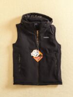 외국 무역 꼬리 상품 가을과 겨울 남성 따뜻한 분리형 후드 코튼 조끼 안감 열 잠금 온도 방풍 두꺼운 조끼 - 이미지 5