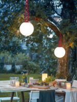 매달린 나무 조명 야외 샹들리에 방수 정원 안뜰 조명 파빌리온 처마 샹들리에 야외 캠핑 텐트 샹들리에 LED - 이미지 5