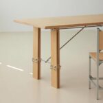 스테인리스 스틸 광축 테이블 버치 아일랜드 테이블 다이닝 테이블 홈 거실 사무실 티테이블 워크벤치 크리에이티브 오션 보드 - 이미지 4