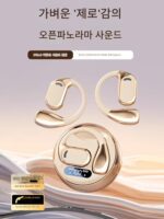독일 베를린 블루투스 헤드셋 2024년 신형 초장수 배터리 수명 귀에 걸지 않고 귀에 넣지 않는 스포츠 러닝 헤드셋