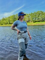 8Fans Luya 웨이딩 팬츠 야외 낚시복 방수 통기성 플라이 낚시 허리 팬츠 스플릿 타입 워터 슈트 - 이미지 2