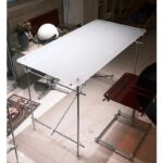 의류 매장 워터 테이블 스테인리스 스틸 라이트 축 아일랜드 쥬얼리 디스플레이 테이블 디스플레이 소품 아크릴 테이블 중앙에 배치 - 이미지 5