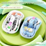 Tigercat 신문화창의선물 무선 블루투스 3모드 충전 투명 발광 인체공학적 자석 인형 마우스 - 이미지 2