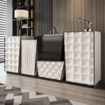 가벼운 럭셔리 이탈리아식 사이드보드 수납 서랍 캐비닛 입구 캐비닛 크리에이티브 거실 침실 호텔 레스토랑 사무실 장식